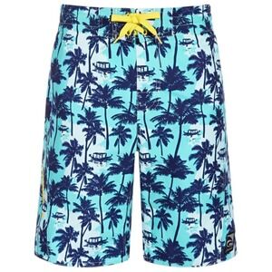 Laguna BLUE ATOLL Big Ultimate Palm Swim Trunks Shorts‎ Boys Small 8 NWT